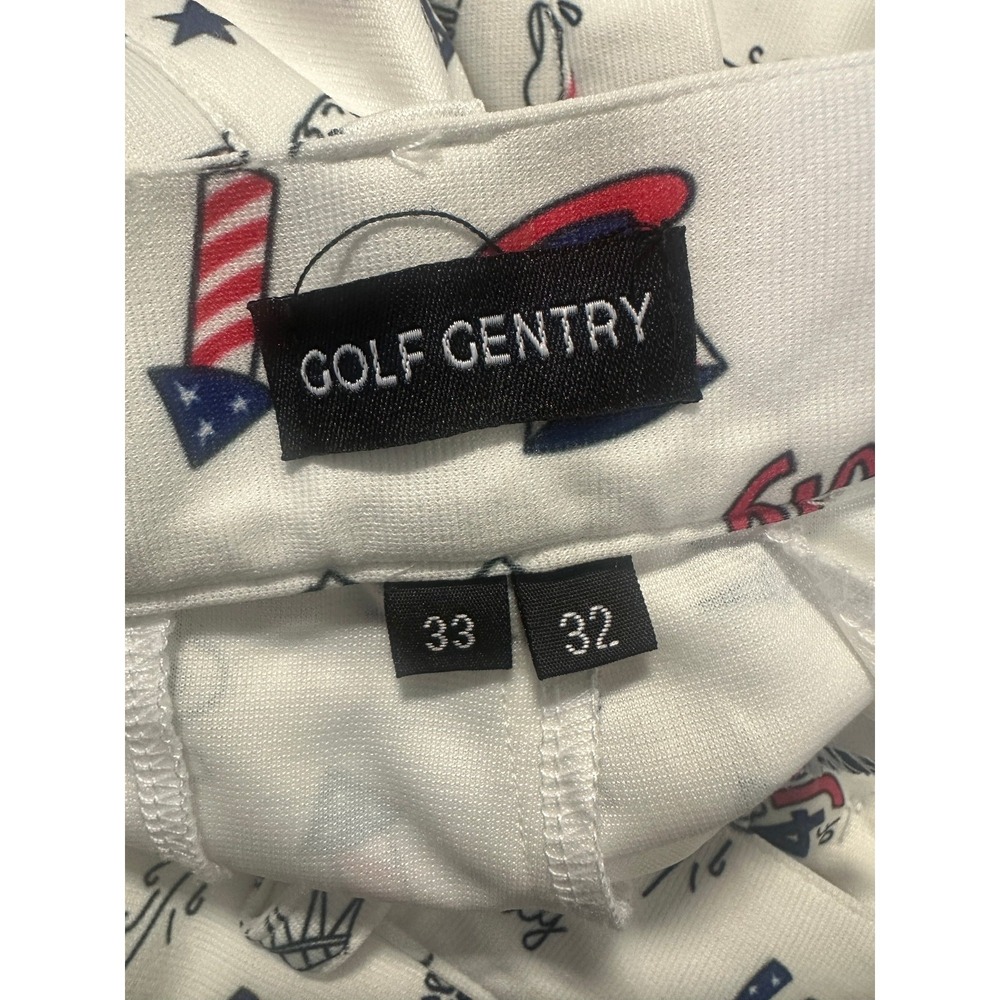 Golf Men's American Flag Stretch Golf Pants Patriotic Trousers 4th of July 33 32 - Picture 7 of 11